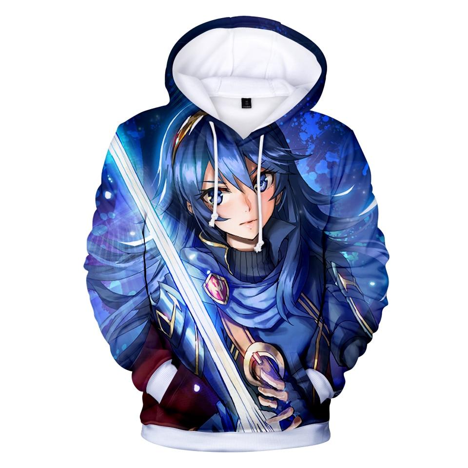 Silver Basic Anime Sweatshirt Für Jungen - 3D Druck, Langarm, Mit Kapuze
