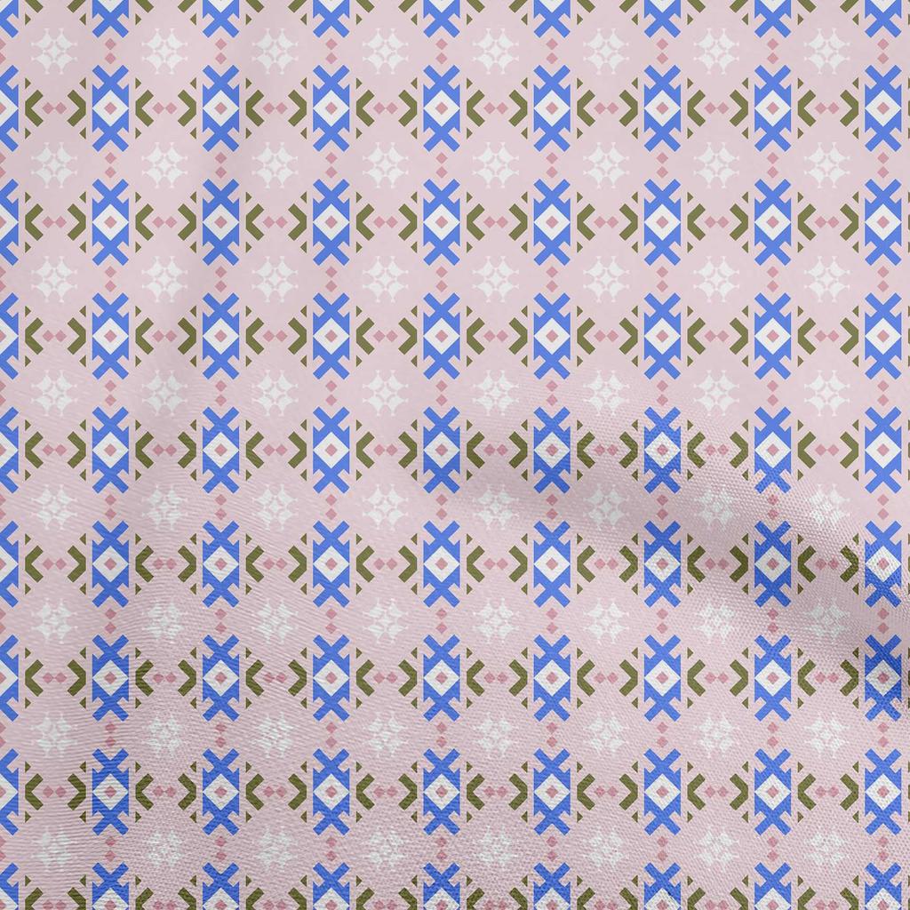 oneOone Cotton Flex Light Pink Fabric Asian Leaf Block Sewing Craft Projects Fabric Prints By Yard 40 Inch