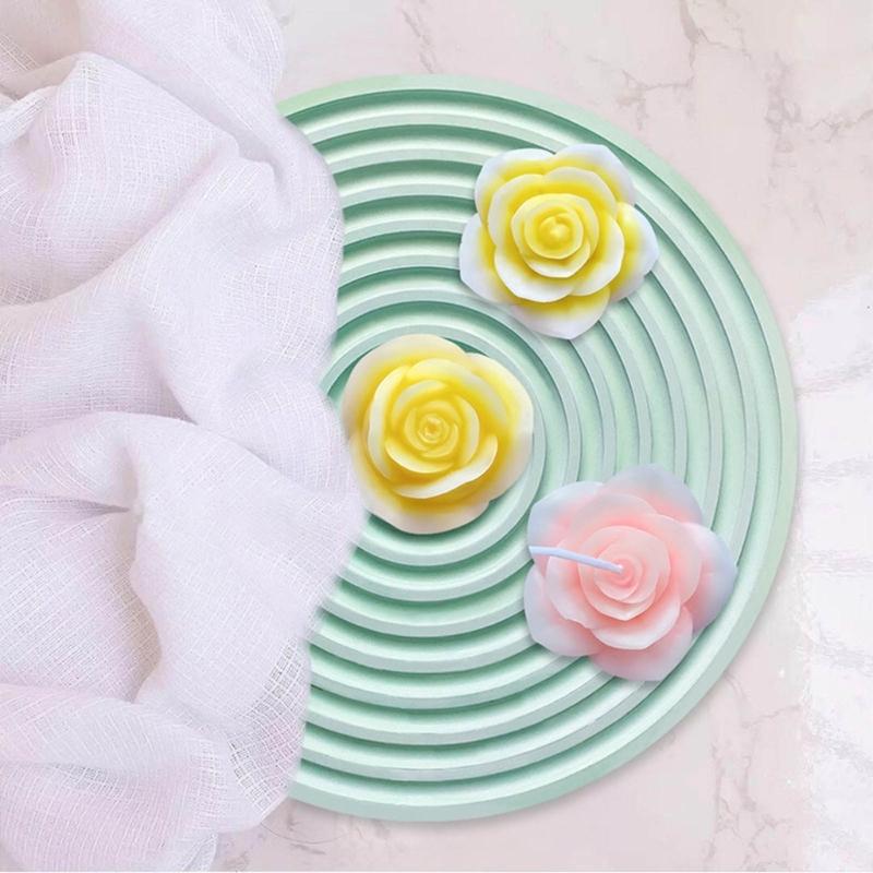 Striped Coaster Silicone Molds for Resin Casting Arch Door Coaster Tray Molds Epoxy Casting DIY Craft Cup Mat Resin Mold