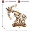 3D Wooden Puzzles Catapult Kit for Adults, DIY Catapult Mechanical Wooden Model Kits Toys To Build for Adult, Cool Birthday Gift Choice