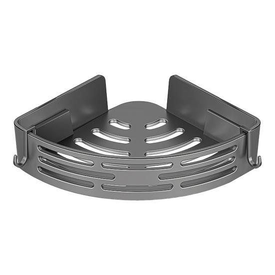 Hörnförvaringsställ Superbärande Spikfri Installation Badrumsorganisatör med Starkt Klister Fuktsäker Design Förvaringsorganisatör