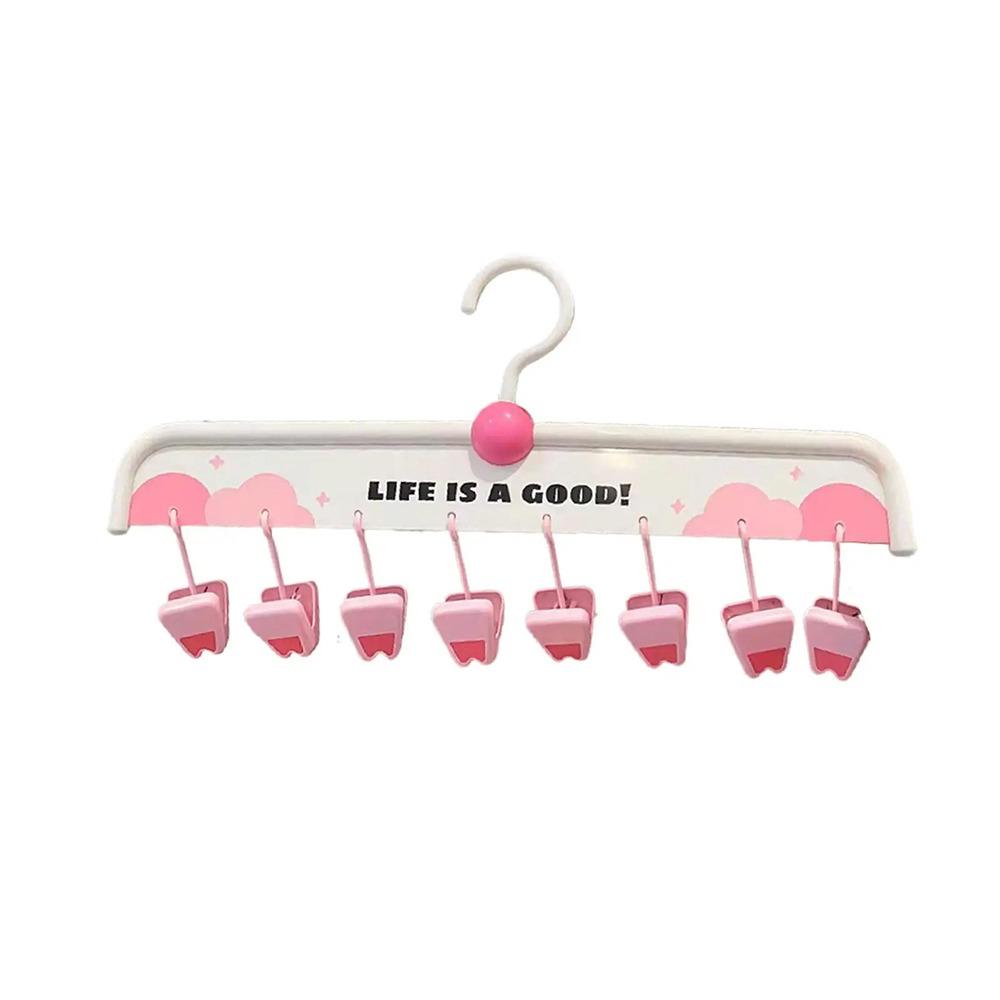 

8 прищепок Детские вешалки для одежды Портативный органайзер для носков Держатель Зажимы для носков Подвесное нижнее белье