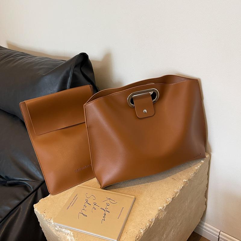 New High-end Texture Simple Women's Bag Trendy Fashion Large-capacity Clutch Bag Commuter Work Handbag