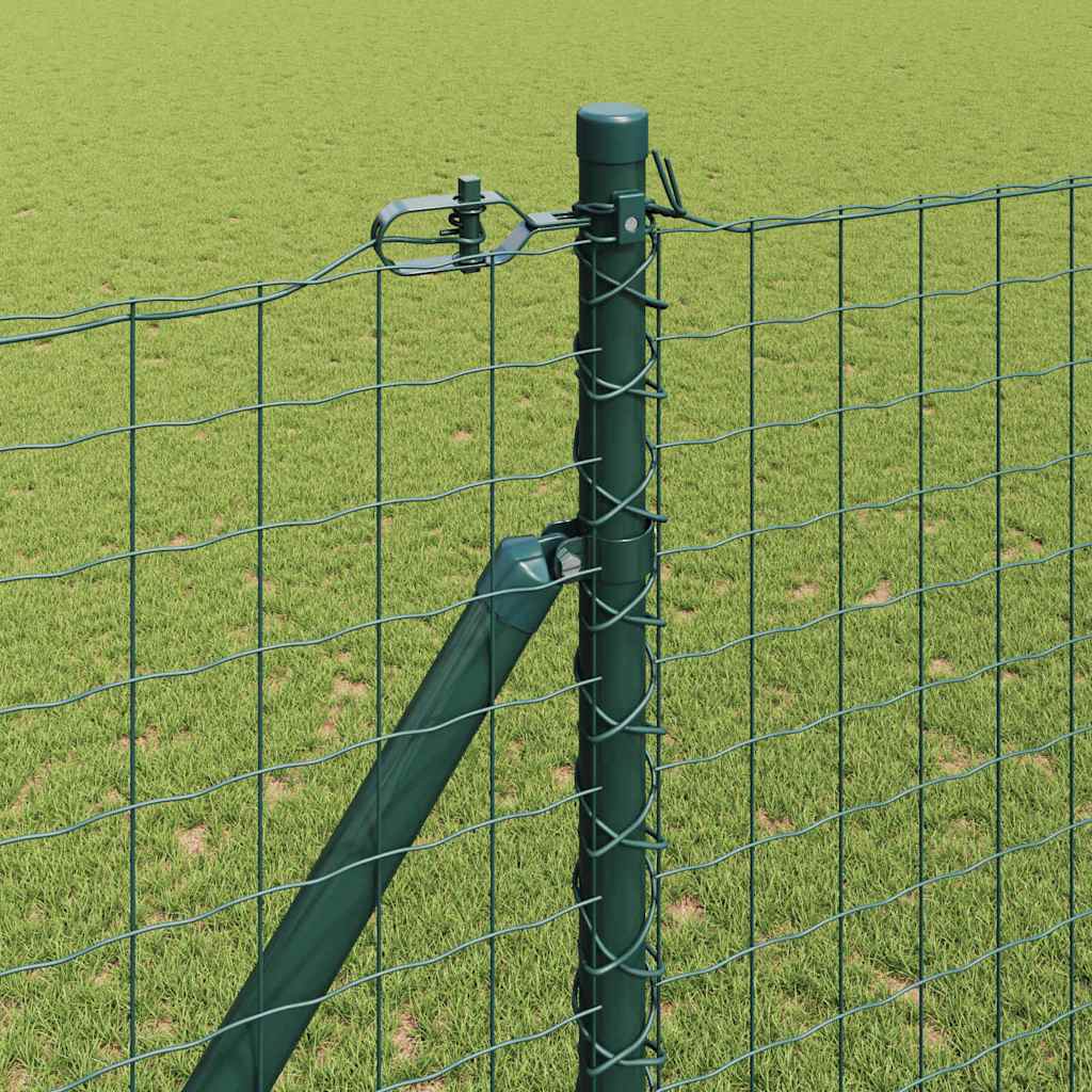 Fence Posts with Drive In Sleeve 7 Pcs Green