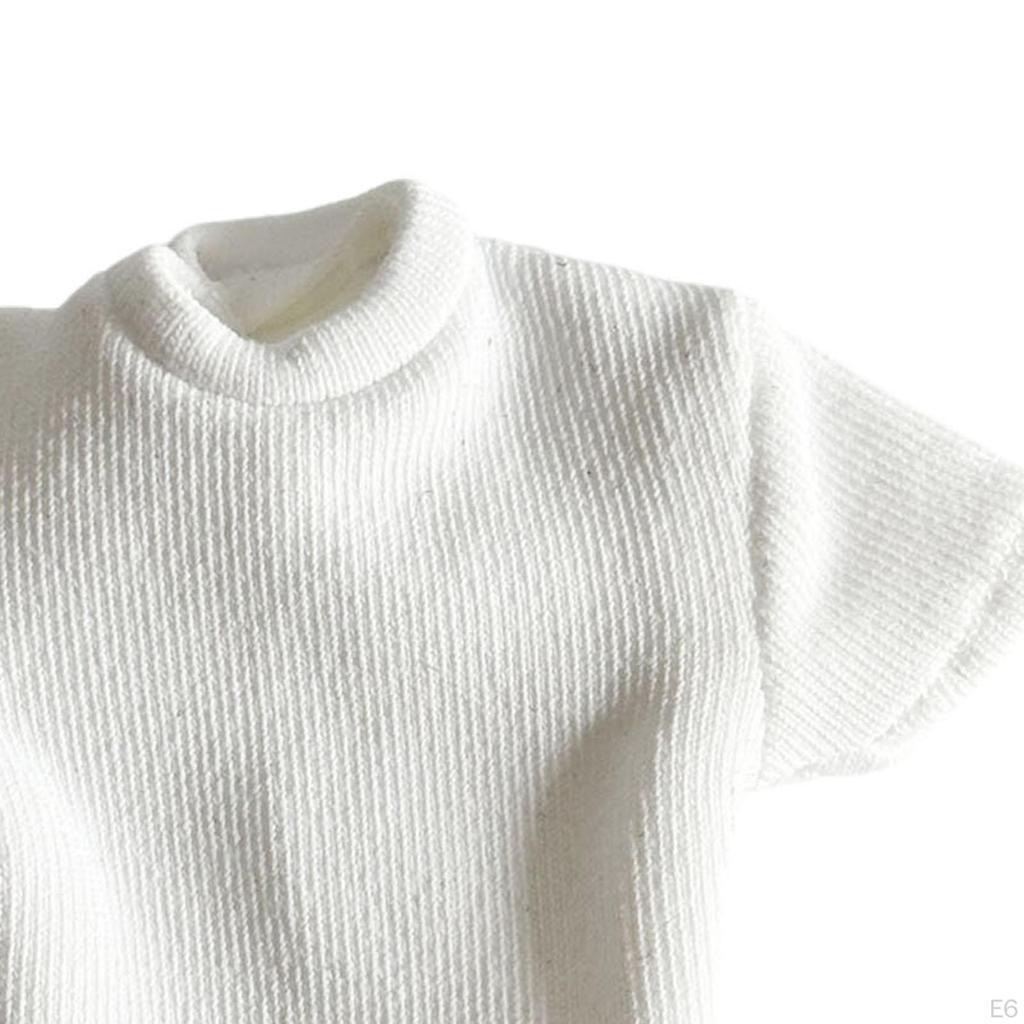 Maglietta da donna in scala 1/12, accessori per costume da soldato, vestiti fatti a mano per bambole da 6 pollici