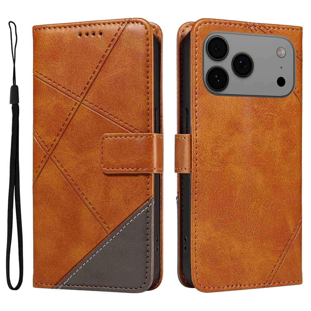 

Magnet Leather Wallet Case for iPhone 17 Air 16e 16 15 14 13 12 Mini 11 Pro X XR XS Max 8 7 6 Plus SE 2020 Phone Flip Cover Grid iPhone 13 mini