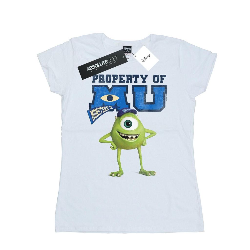 Disney Womens/Ladies Monsters University Property Of MU Mike Cotton T-Shirt
