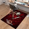 V Vendetta Mask Carpet For Playroom Bedroom Living Room Sofa Home Decorkids Game Area Rug Nonslip Floor Mat