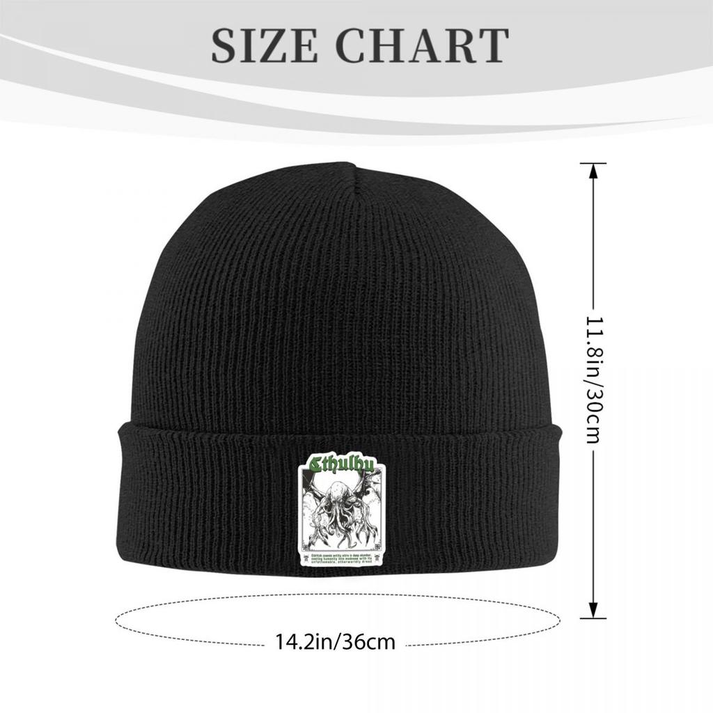 Cthulu And Lovecraft Miskatonic Warm Knitted Cap Winter Knit Bonnet Hat Skullies Beanies Hip Hop Caps for Unisex