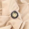 Green Amethyst Gemstone Ring Jewelry, Handmade Gorgeous Silver Ring, 925 Sterling Silver Jewelry For Wedding Gift