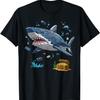 Fierce Shark Built from Bricks with Treasure Chest T-Shirt