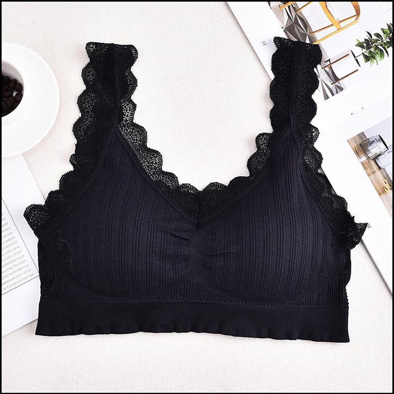 

Самый продаваемый кружевной спортивный бюстгальтер на тонких бретелях с V-образным вырезом для женщин One Size (80-130)