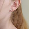 Primaute Half Loop Pearl Earring