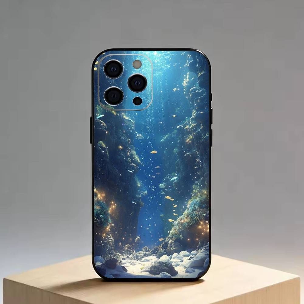 The Underwater World Texture   Phone Case Silicone Soft For IPhone 17 16 15 14 13 12 11 X XR Plus Pro Max Plus