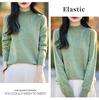Temperament Velvet Heather Yarn Sweater - Women's Soft, Skin-Friendly Thick Knit Half-High Collar for Autumn