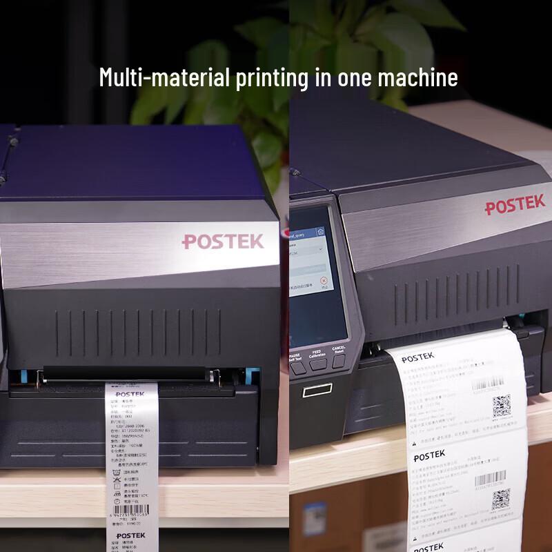 POSTEK GX3 Industrial Barcode Label Printer with AG120S Cutter CN plug (adapter included)