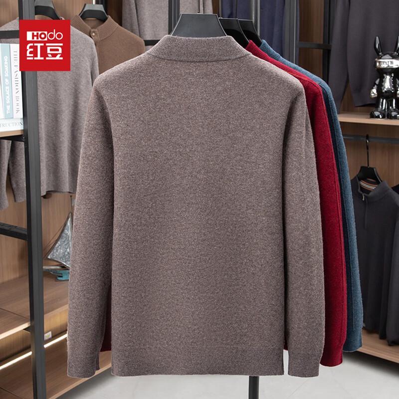 Hodo Men's Thick Round Neck Wool Sweater