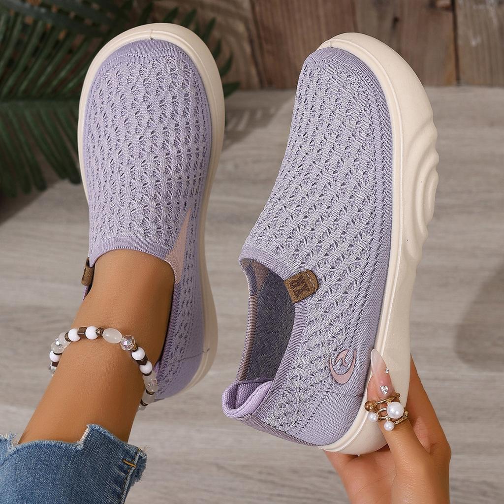 Fashion 2025 Summer New Casual Women's Shoes Soft Bottom Comfortable Breathable Flat Shoes Outdoor Ladies Shoes