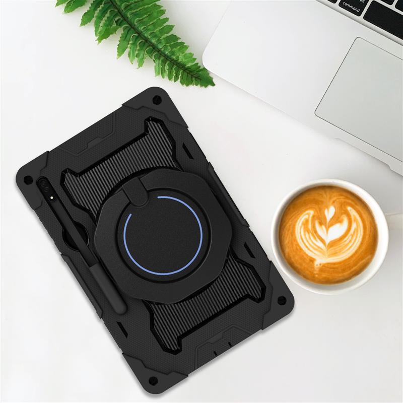Tablet Case Tab S7 FE S8 Ultra Rotatable Stand With Pen Slot Shockproof Cover
