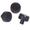 5Pcs Plastic Long Handle Knob Stripes Black Cap 20×18MM Potentiometer Encoder Switch Knob Plum Flower Shaft Inner Hole 6MM