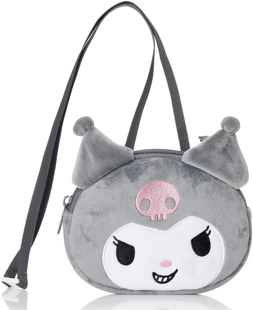 Marushin Kuromi Face Pocket Kuromi Perfect for and Elementary Perfect for Character 3065014500 Pouch, Pocket, Preschool, Kindergarten, School, Girls,