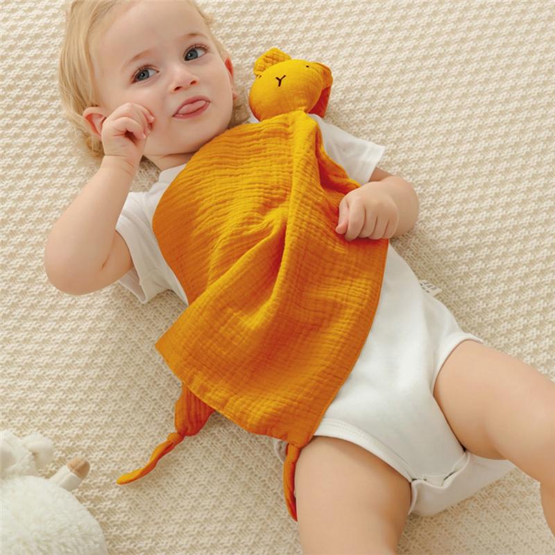 A71Z Loveys For Babies Personalized Muslin Lovey Blanket Custom Embroidered Baby Security Blanket Bunny Comforter With Nam