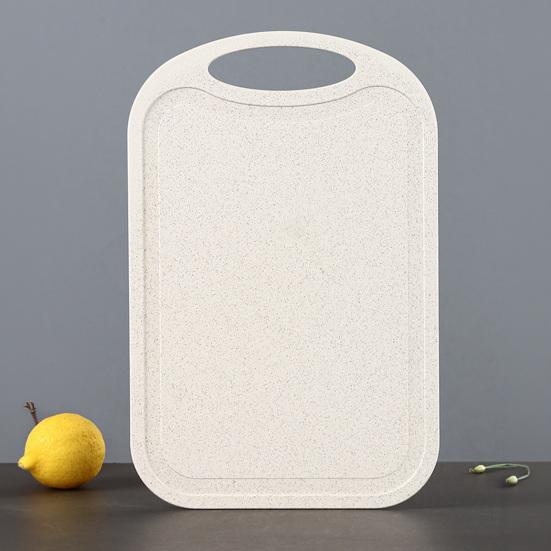 Double-Sided Cutting Board with Non-Slip Handle Lightweight Plastic Chopping Board Dormitory Kitchen Essentials for Fruit Meat