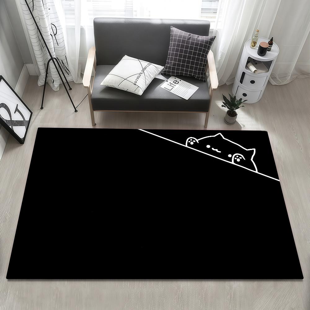 Tappetino Ingresso Camera da Letto Gatto Bagno Pavimento Decorazione Corridoio Tappeto Carino Soggiorno B-Bongo Stanza Kawaii Balcone