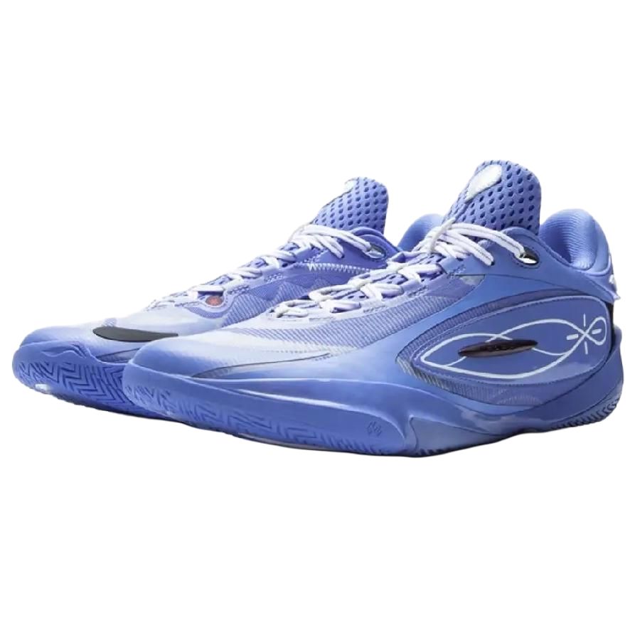 Li Ning Wade 808 5 ULTRA Tlumení Odraz Nízké Basketbalové boty Pánské Modré ABAV015-28