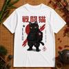 Battle Cat Streetwear Tee – Japanese Samurai Cat Graphic Shirt