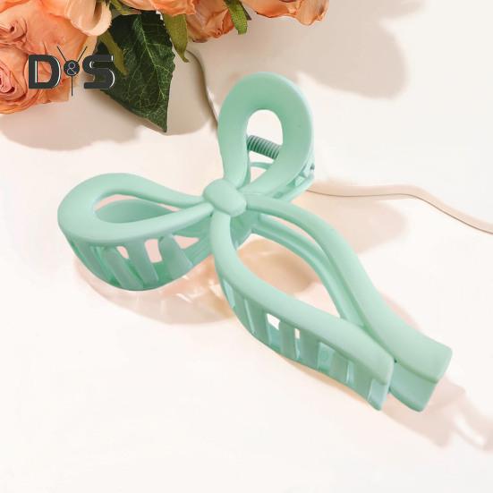 Women Hair Claw Bowknot Shape Anti-slip Design Hair Clip Back Head Large Hair Grip Clip Shark Hair Claw Hair Accessories