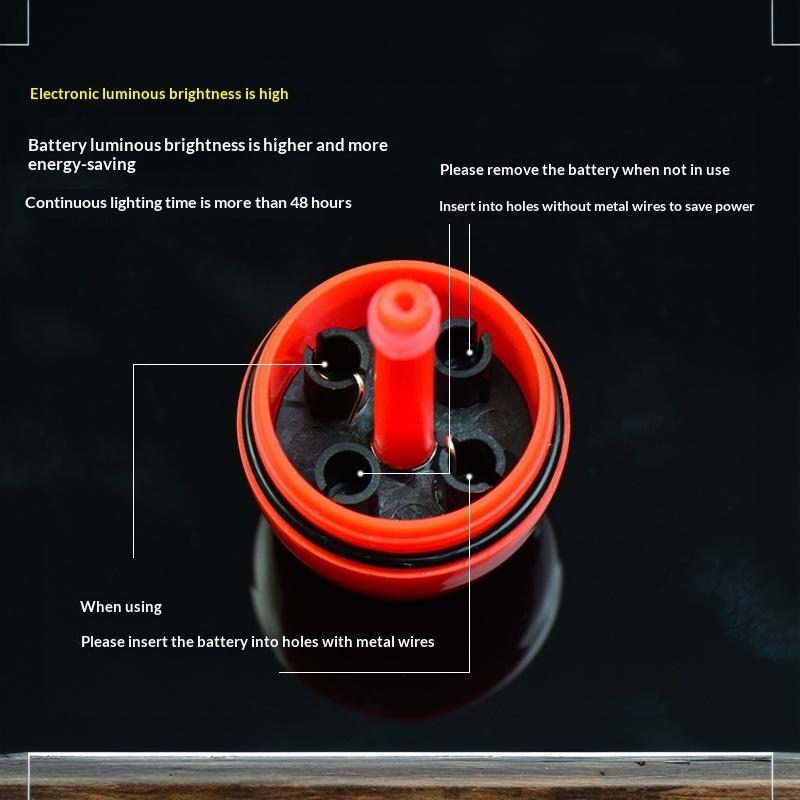 Portable Electronic Floating Fishing Night Light Lightweight Durable Gear for Freshwater Lake Night Fishing