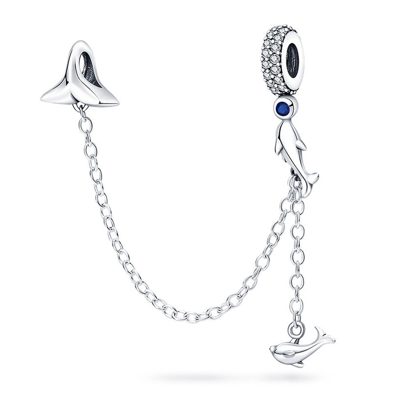 Ocean Trendy 925 Silver Dolphin Crab Boat Beach Charms Beads Fit 3mm Bracelets DIY Thoughtful Fine Jewelry Making Gifts