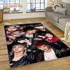 HD Korea Kpop Stray Kids 3D Singer Rug Carpet for Living Room Bedroom Home Decor,Floor Mat Non-slip Decoration for Sofa Doormat
