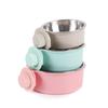 Stainless Steel Hanging Dog Bowl For Cage Non Spill Pet Food Water Bowl With Locking Clip For Cats And Dogs