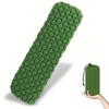 1pc Rectangular Ultra Lightweight Sleeping Pad-Inflatable Foldable Camping Mat Durable Polyester Fabric with Moisture Resistance
