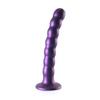Ouch! - Silicone G-Spot Dildo with Beads - 16.5 cm