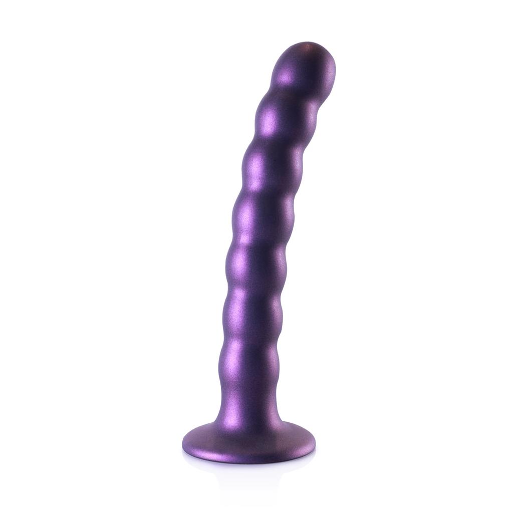 Ouch! - Silicone G-Spot Dildo with Beads - 16.5 cm
