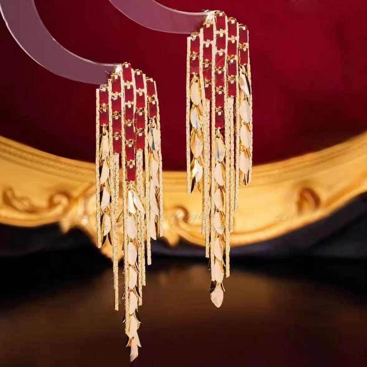 

Новые серьги-кисточки из ангорской пшеницы: Модный, роскошный, осенне-зимний аксессуар для женщин в стиле ретро.