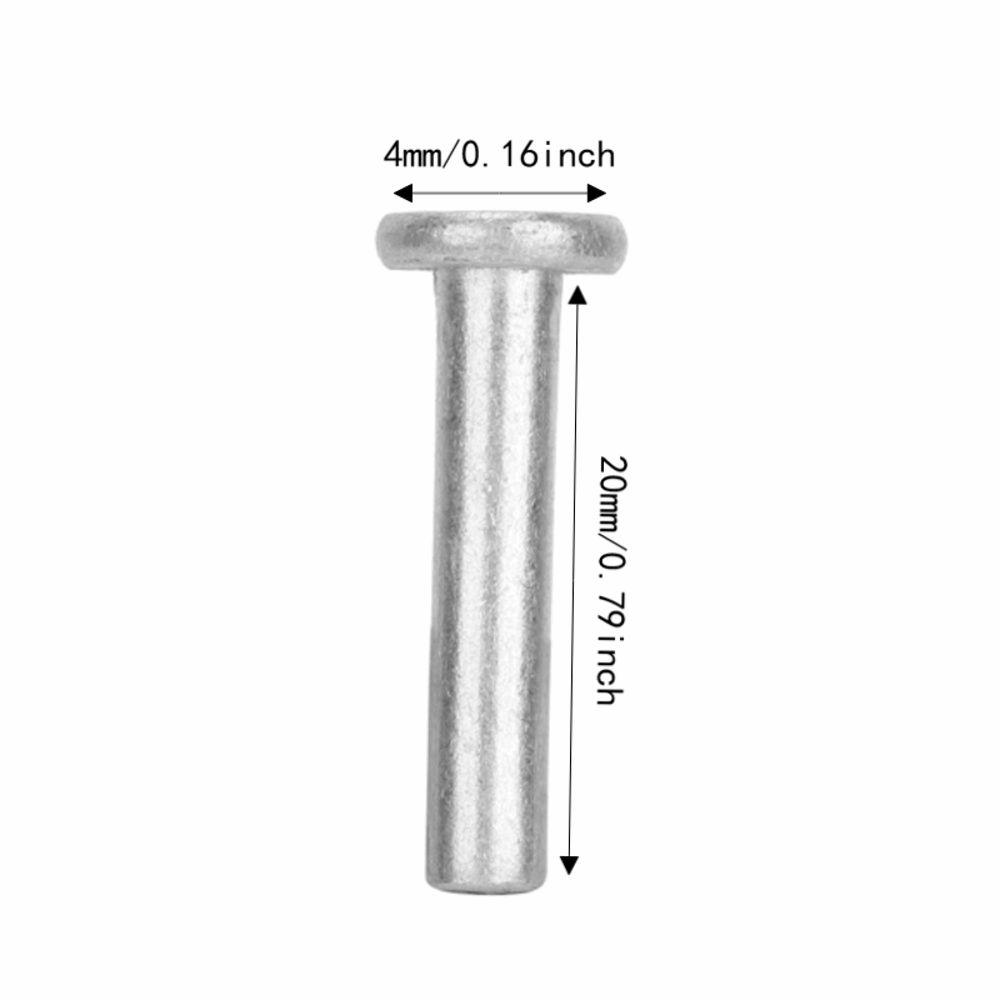 100pcs Industrial Use Flat Head Rivets Boat Repair Aluminum Rivets Solid Rivets For Fire Fighting