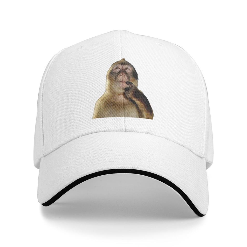 Baseball Caps Funny Monkey Thinking Meme Awesome Casquette FeUnisex Unisex Casual Summer Hats