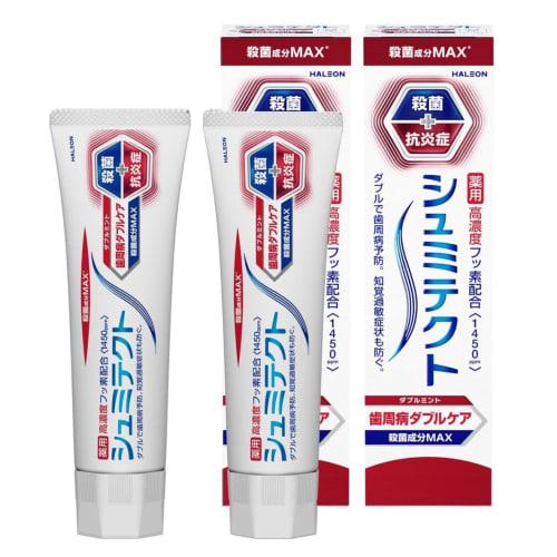 [.co.jp Exclusive] [Bulk Purchase of 2] Shumitect Periodontal Disease Double Care EX Double Mint 90g X 2