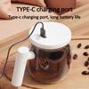 400ML Glass Electric Self-stirring Coffee Mug with Handles High-Speed Mixing Mug for Coffee Milk Tea Rechargeable Cup For Home