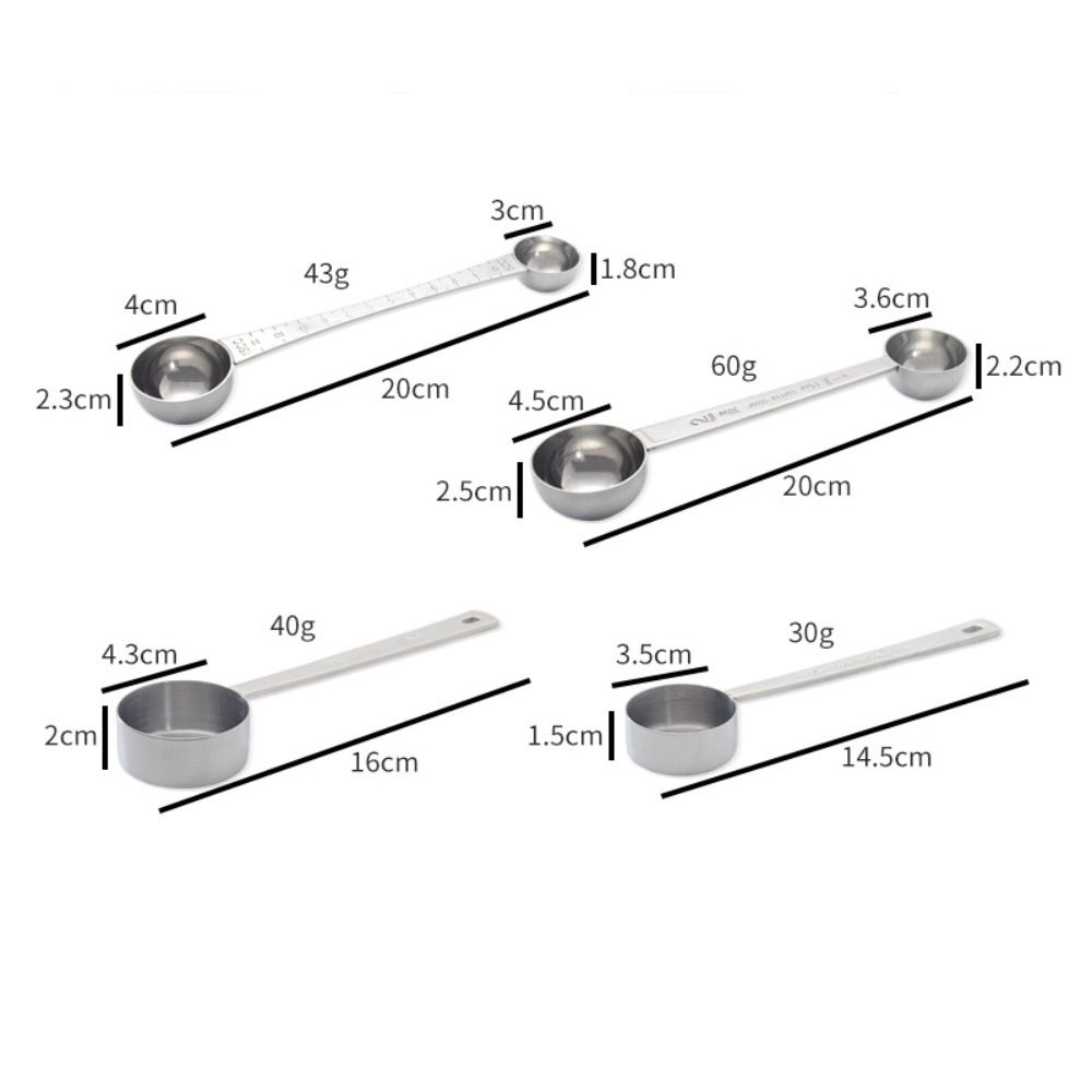 30/15 ML Measuring Spoon Stainless Steel Two Tbsp Scoop Professional Coffee Scoop  Restaurant