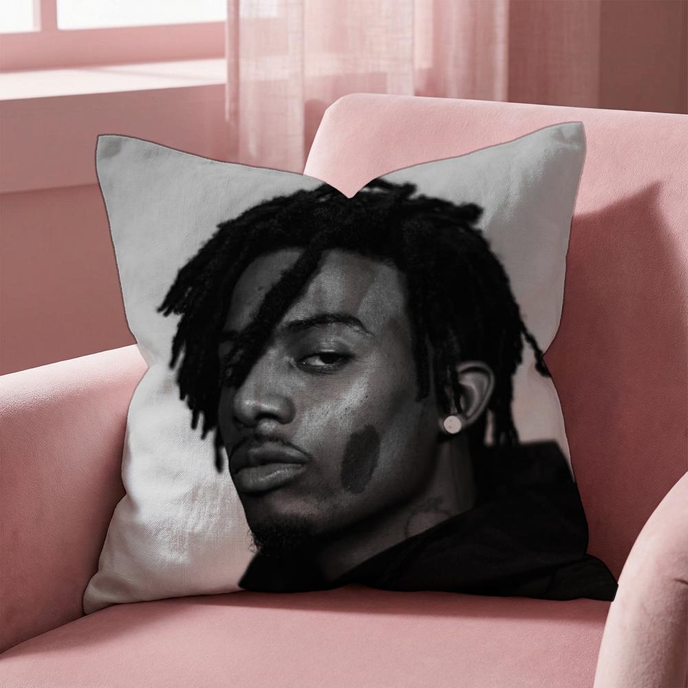 P-Playboi Carti SINGER Cushion Cover Multi-Scene Pillow Cover for Home & Car - Reversible, Soft & Durable for Daily Use