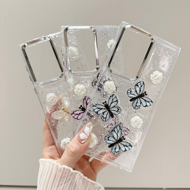Boutique three-dimensional crystal butterfly mobile phone case Samsung A11/A11/A11/S11 + S11U/S11 protective case
