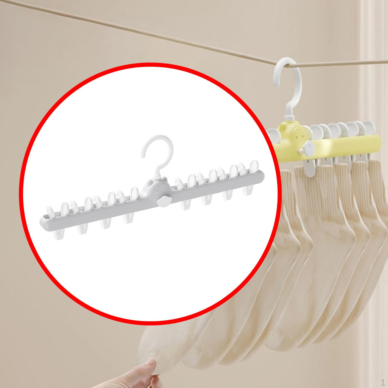 

Вешалка для одежды для сушки бюстгальтеров с 8 зажимами для подвешивания вешалка для детских брюк
