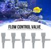 20PCS Gray ABS Plastic Aquarium Fish Tank Hose Adjust Air Line Tubing Volume Flow Control Valves