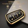for Cadillac Key Fob Cover 5 Buttons Car Key Case fits Cadi ATS CT6 CTS ELR SRX XTS XT4 XT5 XT6 2025 2024