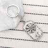 Gold Silver Black White Splicing Cat Stainless Steel Keychain Cute Cartoon Design Fashion Couple Pendant Practical Backpack Decoration